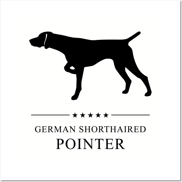 German Shorthaired Pointer Black Silhouette Wall Art by millersye